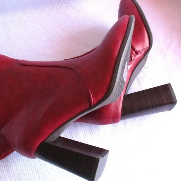 💋❤ JOURNEE COLLECTION KARIMA WC RED BOOTS – 7WC – NWT ❤💋 - Picture 12 of 15